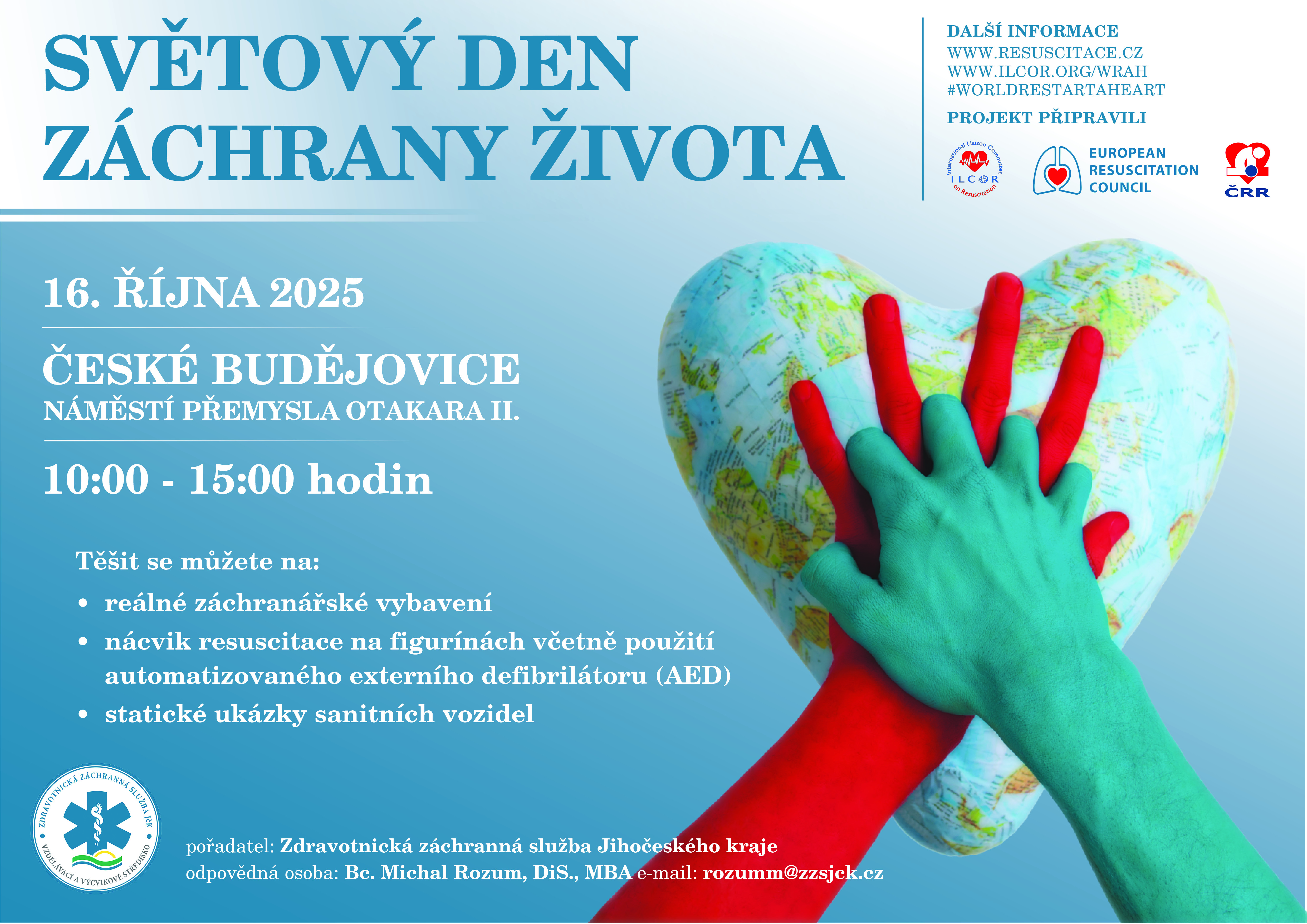 POZVÁNKA NA SVĚTOVÝ DEN ZÁCHRANY ŽIVOTA